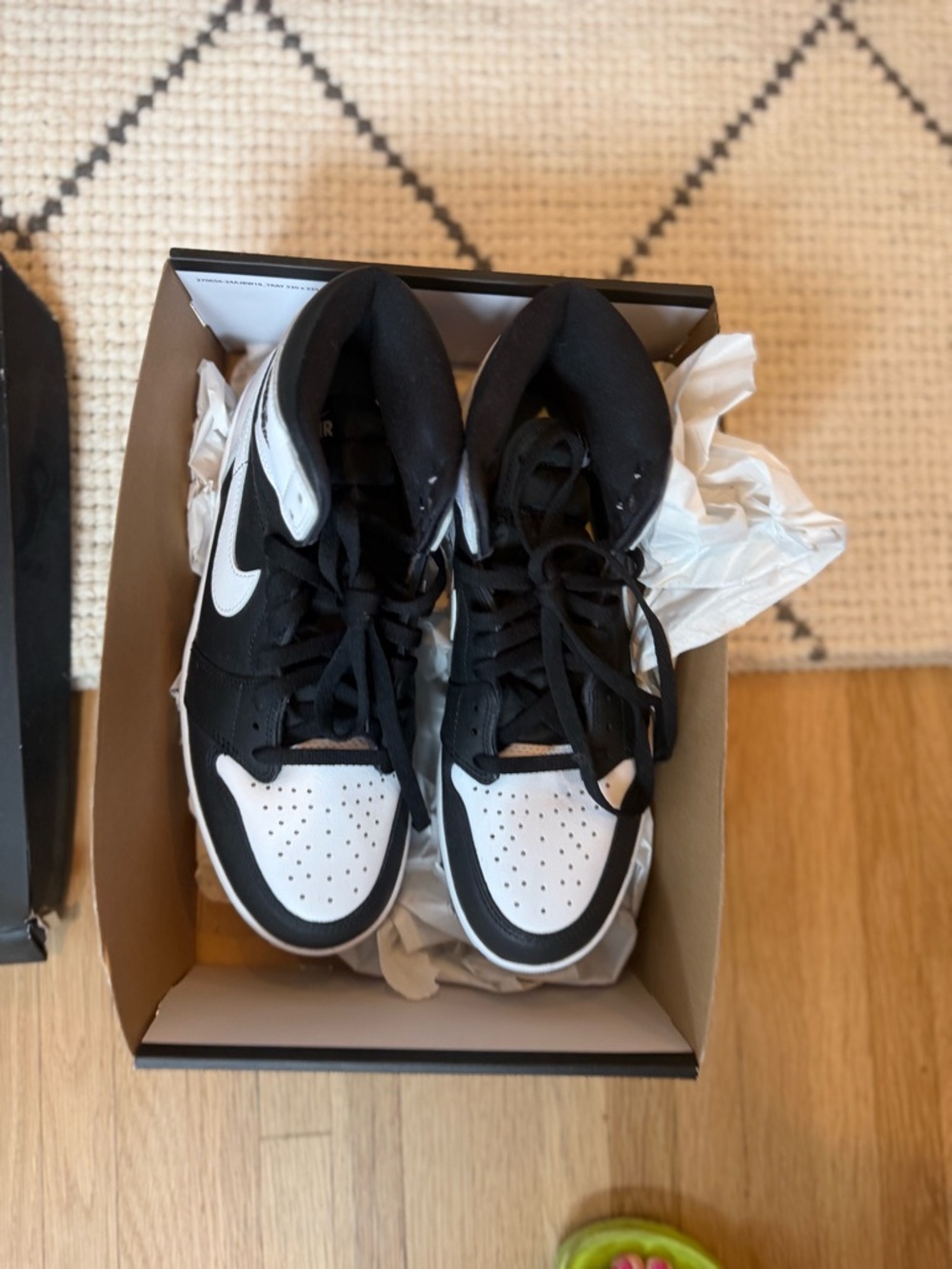 Air Jordan size 10 New NIB Black and White High-Top Sneakers